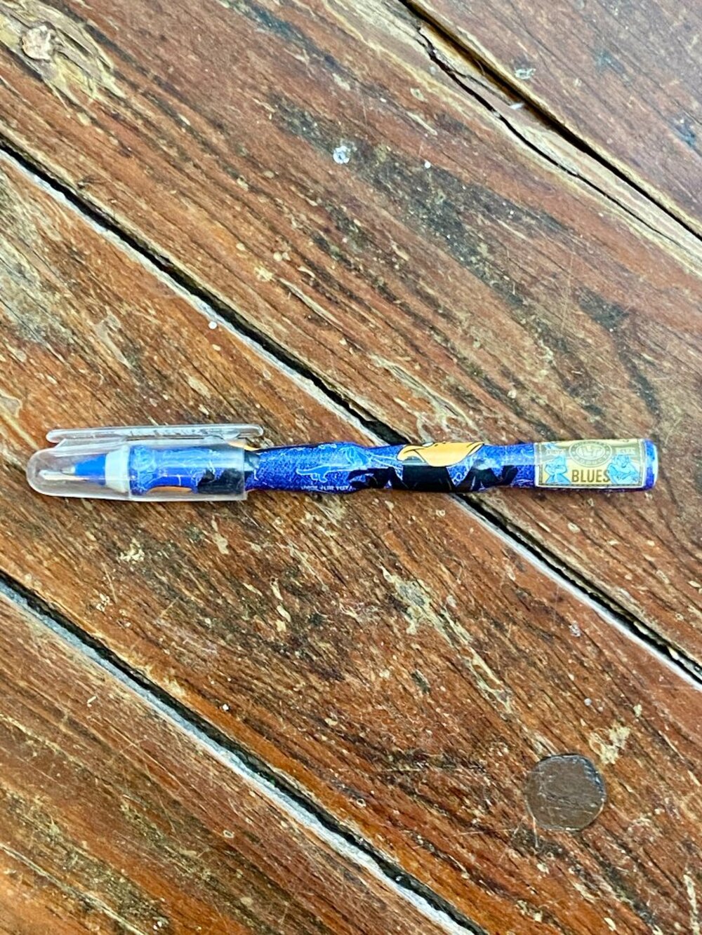 Vintage Warner Bros Looney Tunes Daffy Duck Super Wave Ballpoint Pen 1996 WORKS
